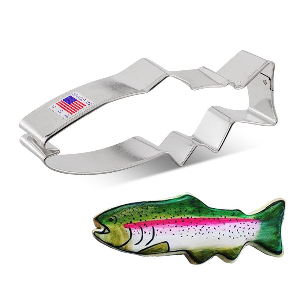 ZCSKFIN Stainless Steel Fish Shaped Cookie Cutter Non-Stick Dough ZCSKFIN Stainless Steel Fish Shaped Cookie Cutter Non-Stick Dough