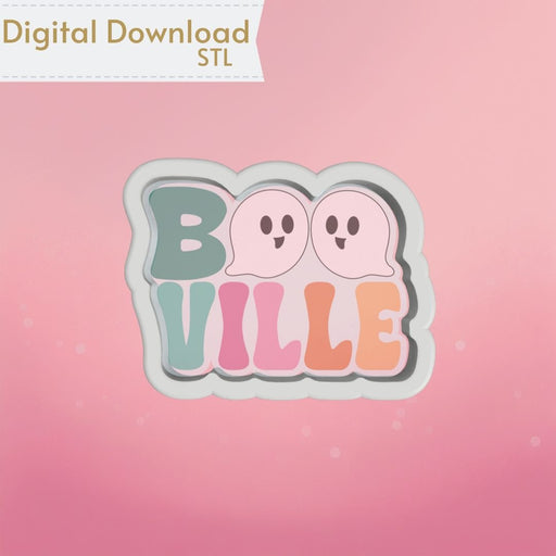 Booville Plaque Cookie Cutter STL - The Cookie Countess