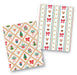 Bows and Stripes Cookie Backer - Food Safe, Double Sided 3.75" x 5" - The Cookie Countess