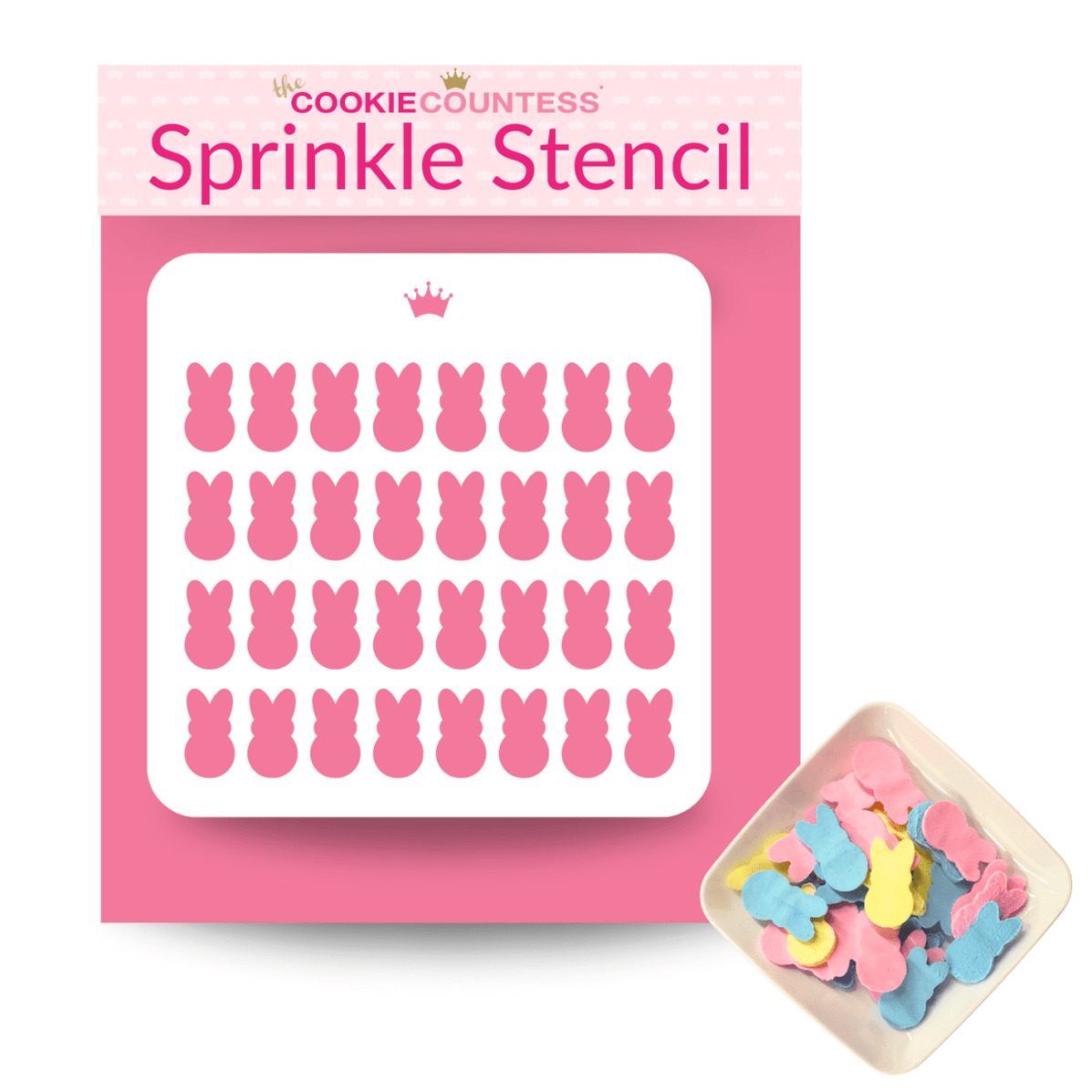 Bunnies Sprinkle Stencil — The Cookie Countess