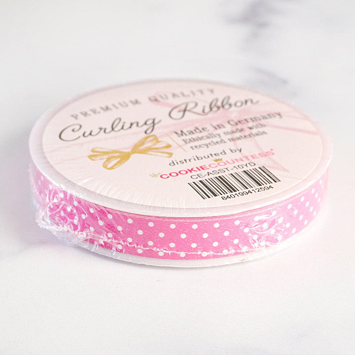 Curling Ribbon: Polka Dot Pink