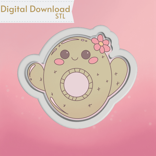 Cactus Floatie Cookie Cutter STL - The Cookie Countess