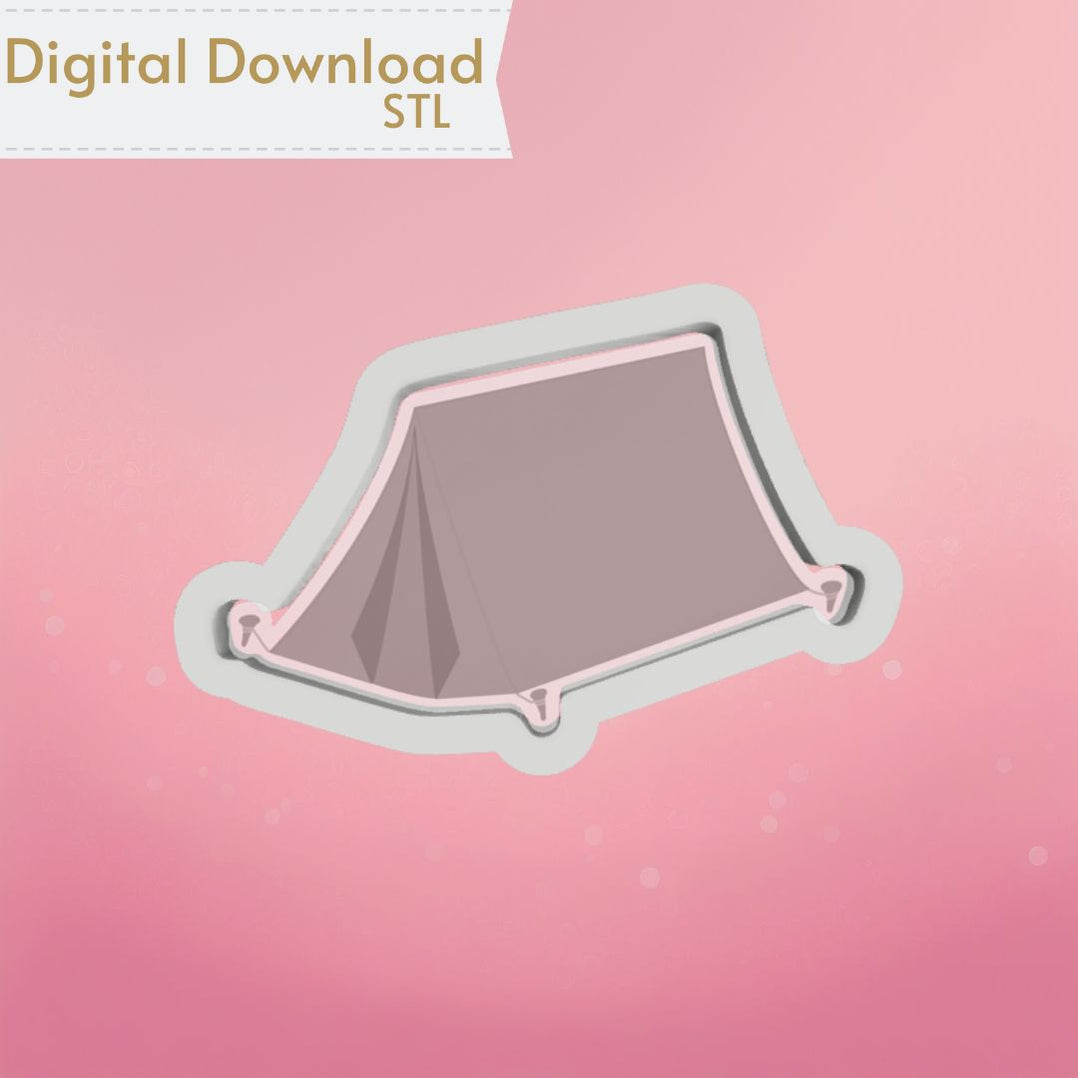 Camping Tent Cookie Cutter STL — The Cookie Countess