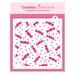 Candy and Dots Background Stencil - The Cookie Countess