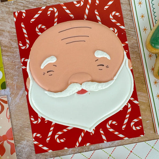 Candy Canes and Stripes Cookie Backer - Food Safe, Double Sided 3.75" x 5" - The Cookie Countess