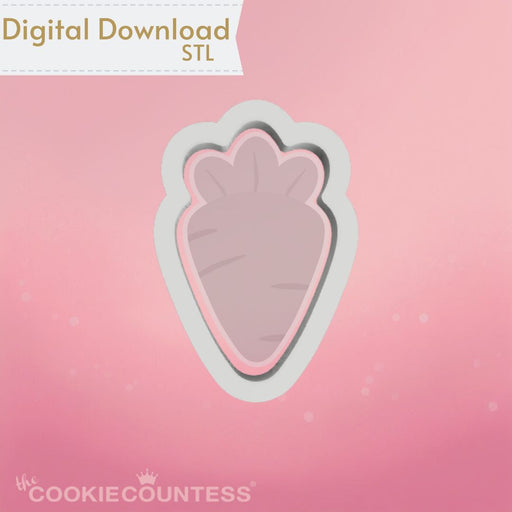 Carrot Cookie Cutter STL - The Cookie Countess