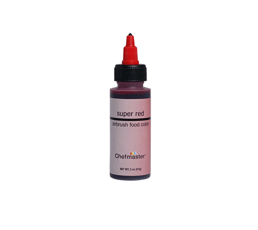 Chefmaster Super Red Airbrush Color 2 oz - The Cookie Countess
