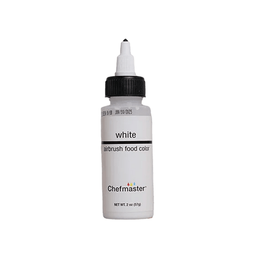 Chefmaster White Airbrush Color 2oz. - The Cookie Countess