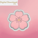 Cherry Blossom Cookie Cutter STL - The Cookie Countess