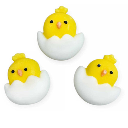 Chick in Egg Edible Toppers (30pc) - The Cookie Countess