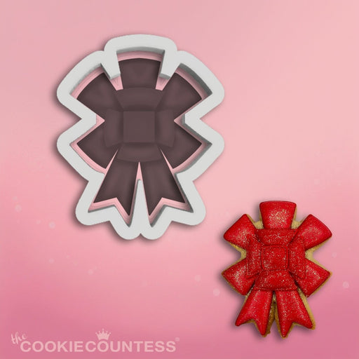 Christmas Bow Cookie Cutter STL - The Cookie Countess