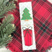 Christmas Crisscross and Dots Cookie Backer - Food Safe, Double Sided 2" x 7.5" - The Cookie Countess
