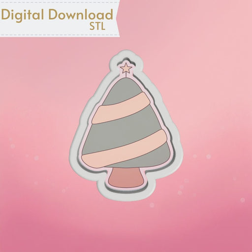 Christmas Tree with Star Cookie Cutter STL - The Cookie Countess