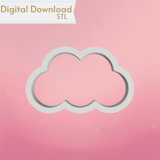 Chunky Cloud Cookie Cutter STL - The Cookie Countess