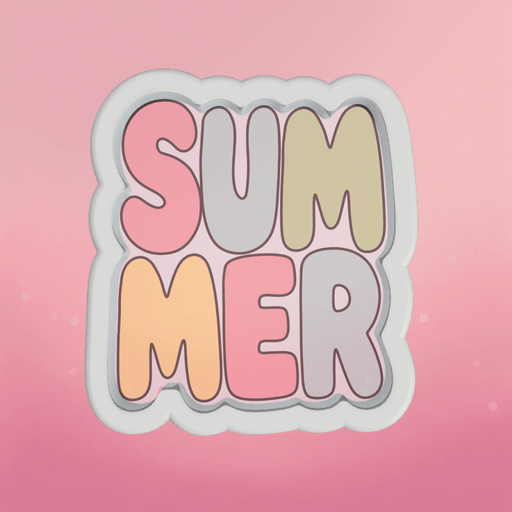 Chunky Summer Plaque Cookie Cutter - The Cookie Countess