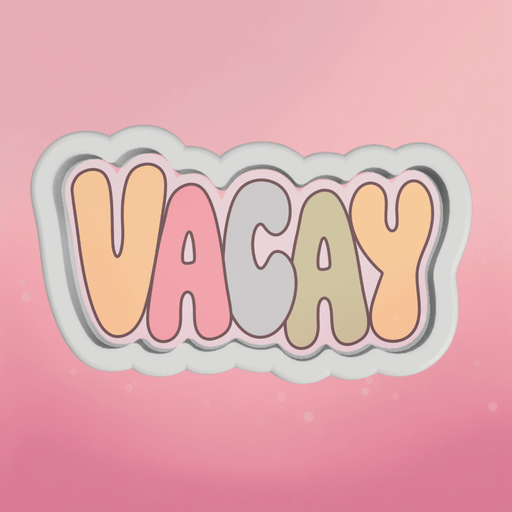 Chunky Vacay Plaque Cookie Cutter - The Cookie Countess