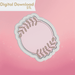 Circle with Greenery Plaque Cookie Cutter STL - The Cookie Countess