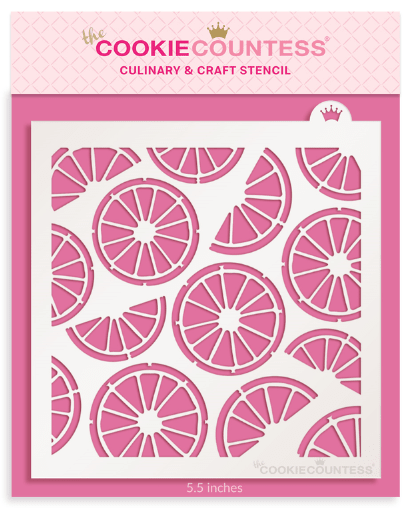Citrus Slices 2 - piece Stencil - The Cookie Countess