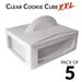 Clear Cookie Cube XXL, 12.5 x 9.5 x 4.5 - The Cookie Countess