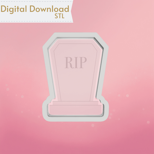 Coffin Gravestone Cookie Cutter STL - The Cookie Countess