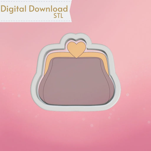 Coin Purse Cookie Cutter STL - The Cookie Countess