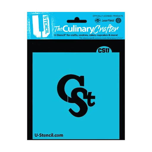 College Stencil - Colorado State CST - The Cookie Countess