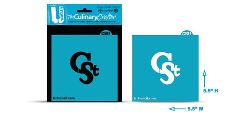 College Stencil - Colorado State CST - The Cookie Countess