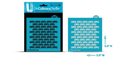 College Stencil - Southern Methodist University - SMU Repeat - The Cookie Countess