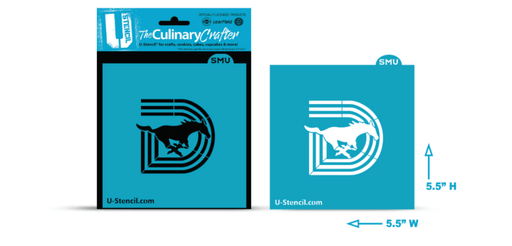 College Stencil - Southern Methodist University SMU Texas - The Cookie Countess