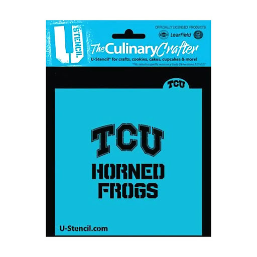 College Stencil - Texas Christian University TCU Horned Frogs - The Cookie Countess
