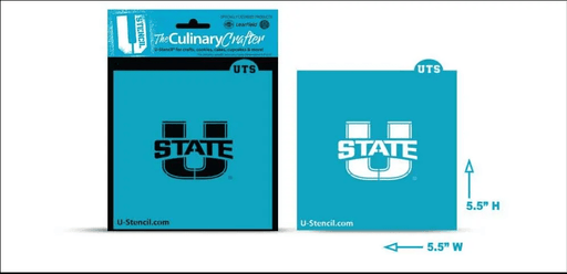 College Stencil - Utah State - The Cookie Countess