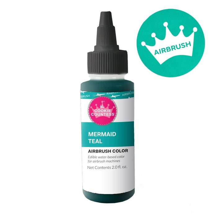 Cookie Countess - Mermaid Teal edible airbrush color 2oz — The