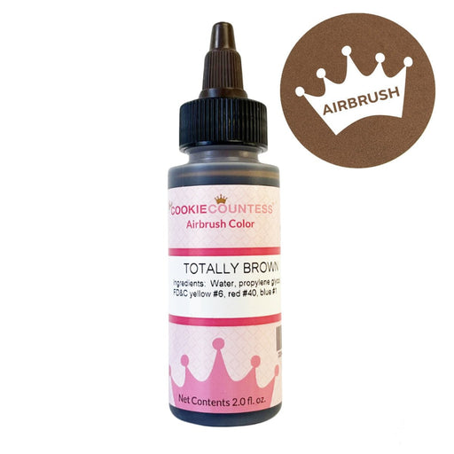 Cookie Countess - Totally Brown edible airbrush color 2oz - (Best By Date: 2/2027) - The Cookie Countess
