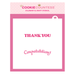Cookie Stick Stencil - Thank you / Congratulations - The Cookie Countess