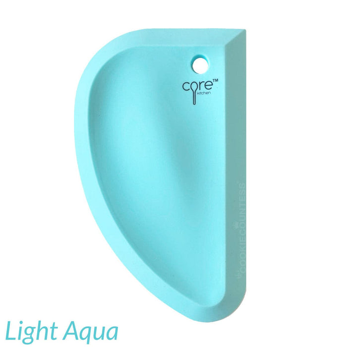 Core Home Supplies Light Aqua Silicone Mixing Bowl Scraper