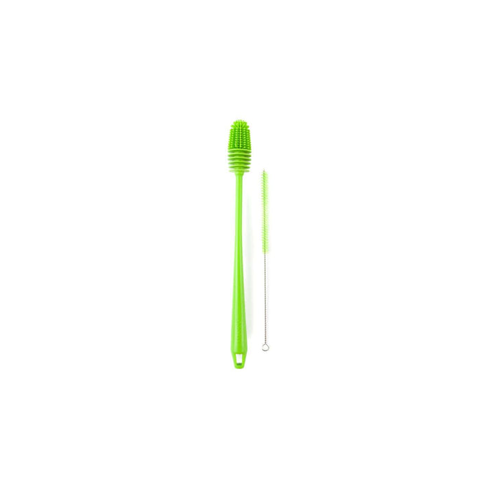 Core Home Supplies Lime Green Bottle and Piping Tip Cleaning Brush 2pc Set