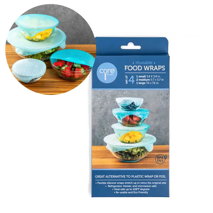 Core Home Supplies Reusable Silicone Bowl Covers / Food Wraps
