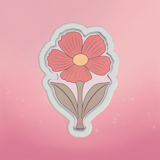 Cosmos Flower Cookie Cutter - The Cookie Countess