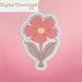 Cosmos Flower Cookie Cutter STL - The Cookie Countess