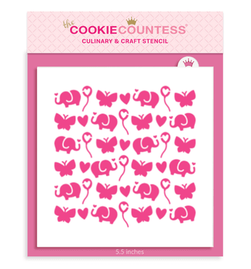Cute Baby Pattern Stencil - The Cookie Countess