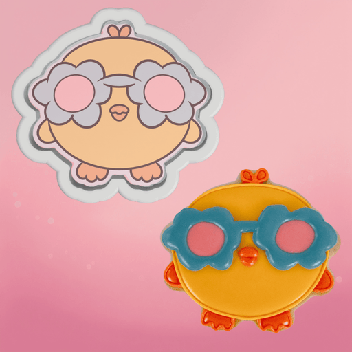 Cute Chick with Sunglasses Cookie Cutter - The Cookie Countess
