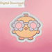Cute Chick with Sunglasses Cookie Cutter STL - The Cookie Countess