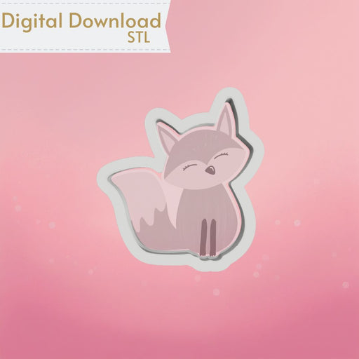 Cute Fox Cookie Cutter STL - The Cookie Countess