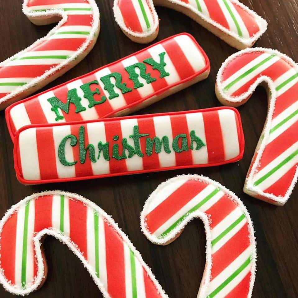 Diagonal Thin Stripe Cookie Stencil - Made in USA — The Cookie Countess