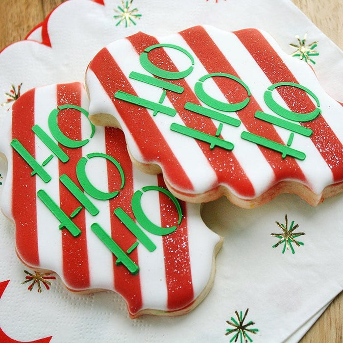 Diagonal Wide Striped Cookie Stencil - An Essential Background — The ...