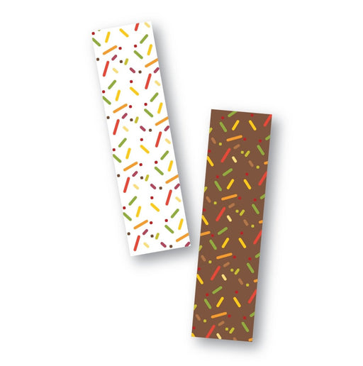 Fall Sprinkles Cookie Backer - Food Safe, Double Sided 2" x 7.5" - The Cookie Countess