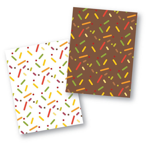 Fall Sprinkles Cookie Backer - Food Safe, Double Sided 3.75" x 5" - The Cookie Countess