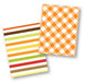 Fall Stripes and Crisscross Cookie Backer - Food Safe, Double Sided 3.75" x 5" - The Cookie Countess