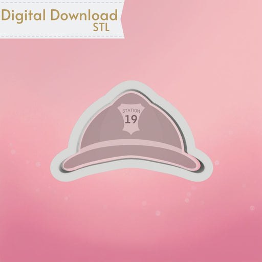 Firefighter Helmet Cookie Cutter STL - The Cookie Countess