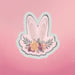 Floral Bunny Ears Cookie Cutter - The Cookie Countess